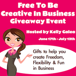 Kelly Galea's Free To Be Creative in Business Giveaway