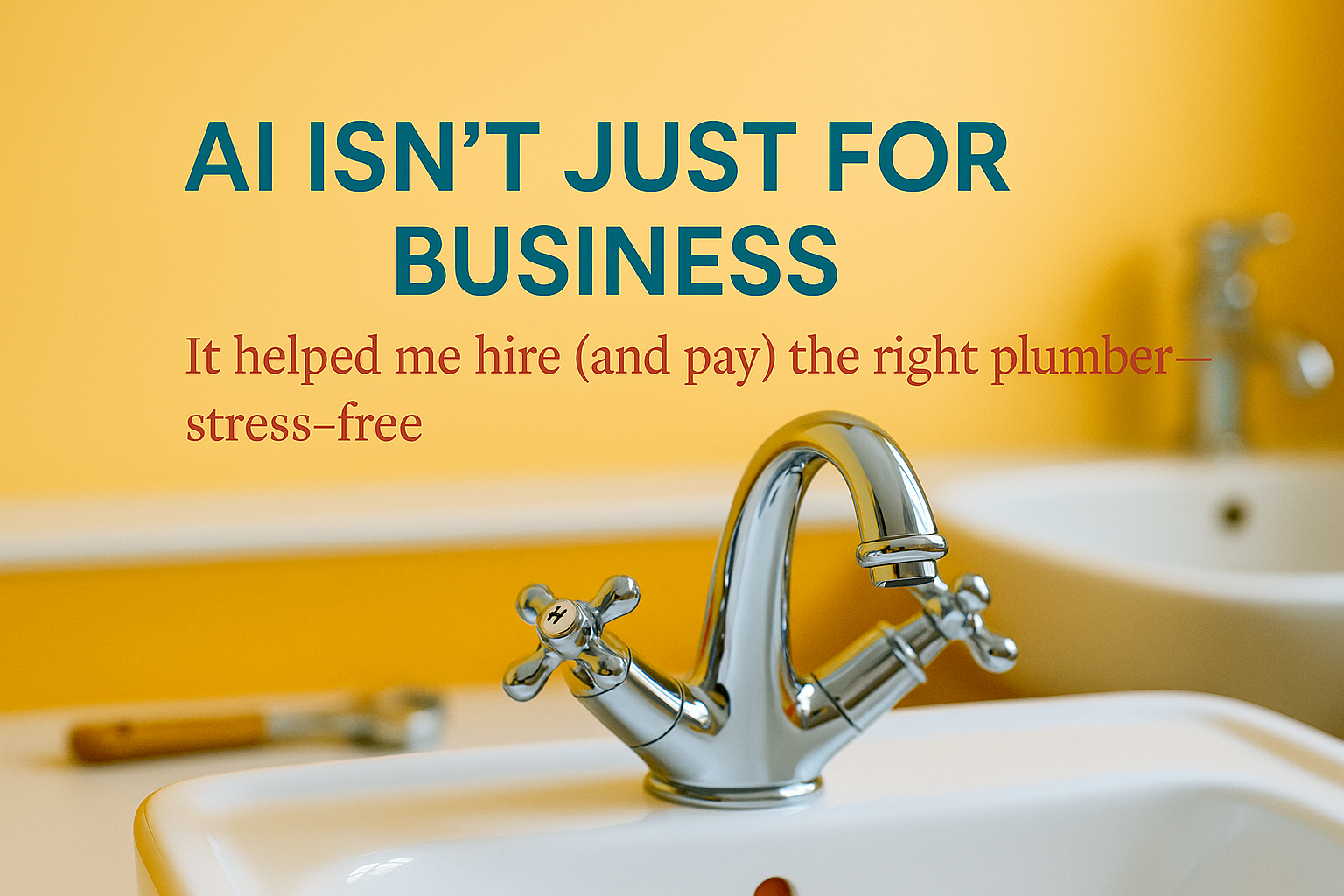 How AI Helped Me Find a Plumber (and Why That Matters More Than You Think)