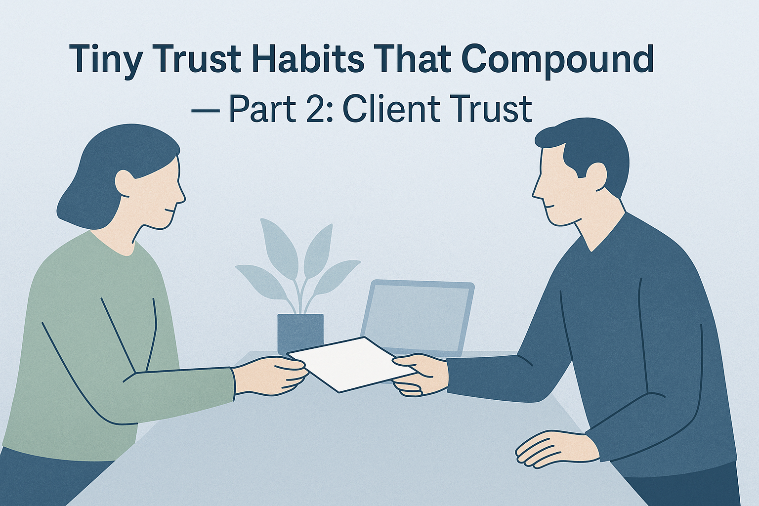Tiny Trust Habits That Compound — Part 2: Restoring Client Trust in a Noisy World